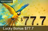 Lucky bonus 77,7 USD